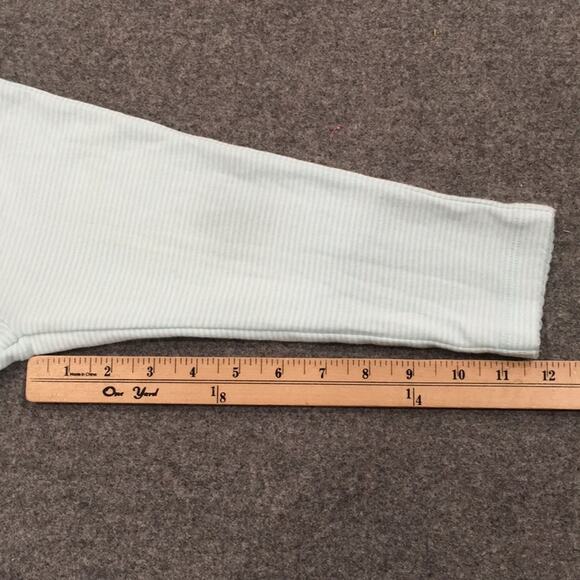 Carter’s Toddler Baby Girl Sz 24M Leggings Blue Aqua Pants Striped 100% Cotton - Picture 7 of 9